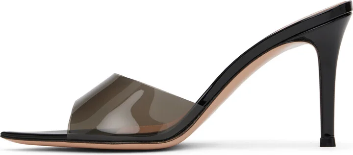 Gianvito Rossi Black Elle 85 Heeled Sandals - Image 3