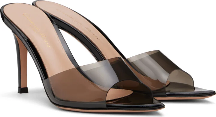 Gianvito Rossi Black Elle 85 Heeled Sandals - Image 4