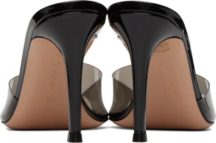 Gianvito Rossi Black Elle 85 Mules - Image 2
