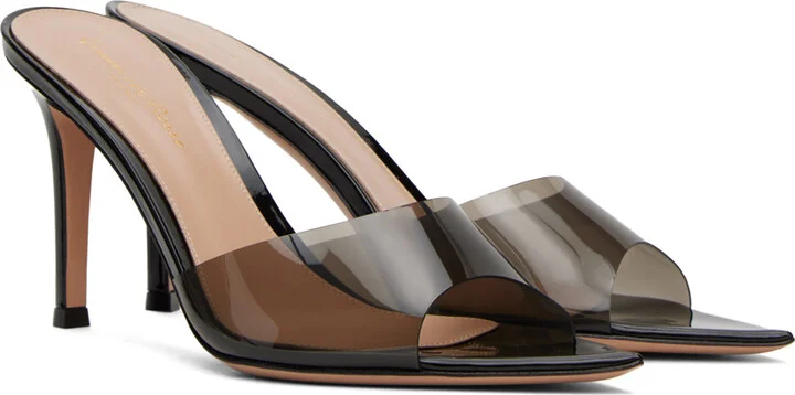 Gianvito Rossi Black Elle 85 Mules - Image 4