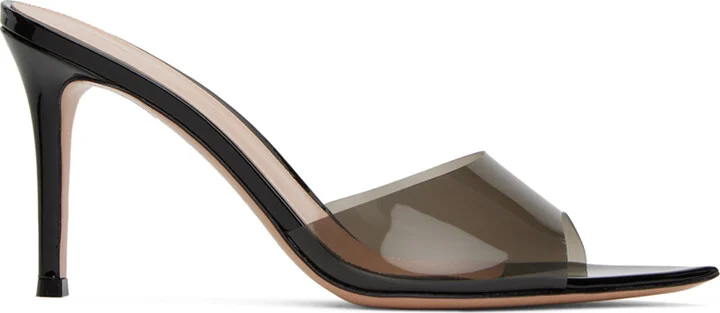 Gianvito Rossi Black Elle 85 Mules