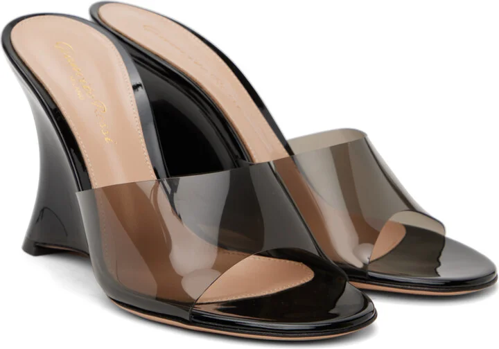 Gianvito Rossi Black Elle 95 Heeled Sandals - Image 4