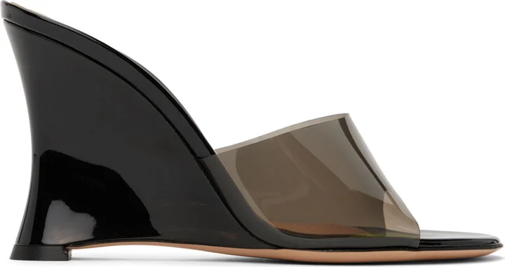 Gianvito Rossi Black Elle 95 Heeled Sandals