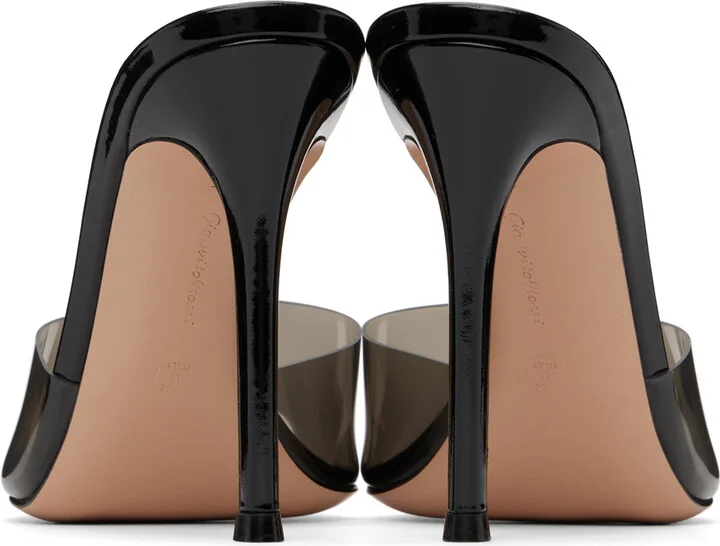 Gianvito Rossi Black Elle Heeled Sandals - Image 2