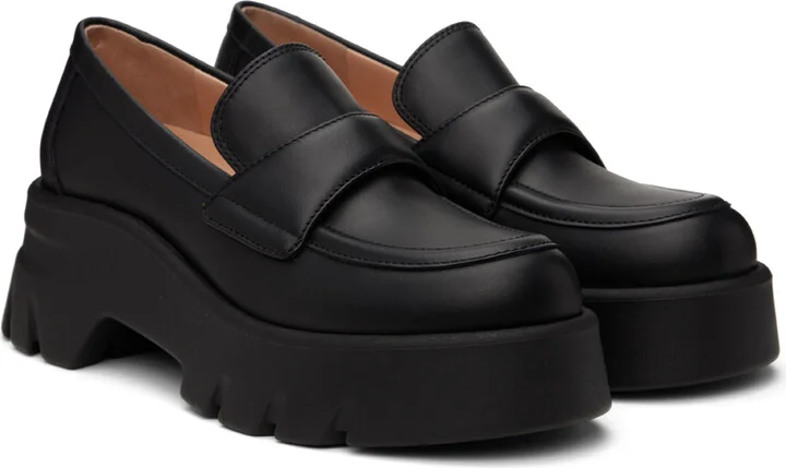 Gianvito Rossi Black Farren Loafers - Image 4