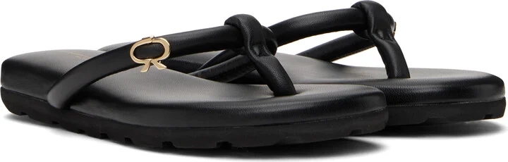 Gianvito Rossi Black Fiji Nappa Sandals - Image 4