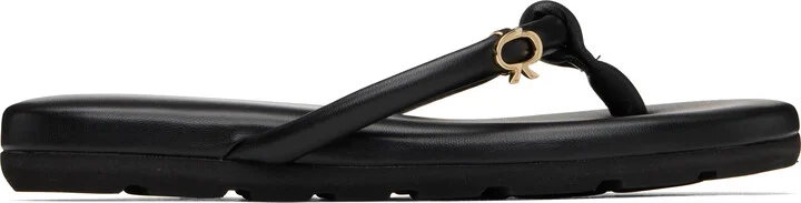 Gianvito Rossi Black Fiji Nappa Sandals
