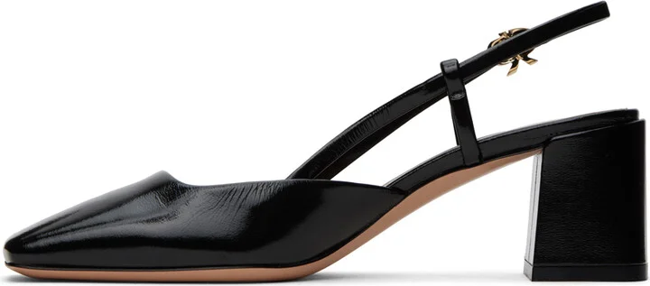 Gianvito Rossi Black Freeda Sling 55 Heels - Image 3