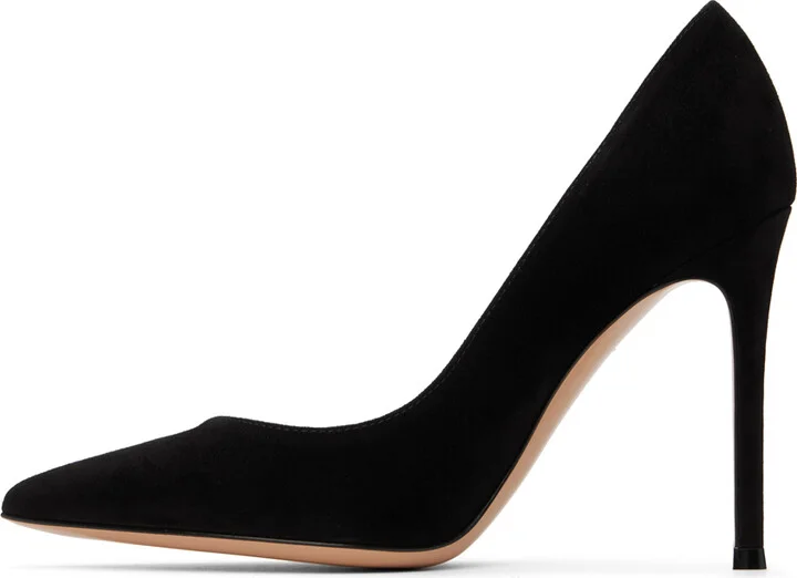 Gianvito Rossi Black Gianvito 105 Heels - Image 3