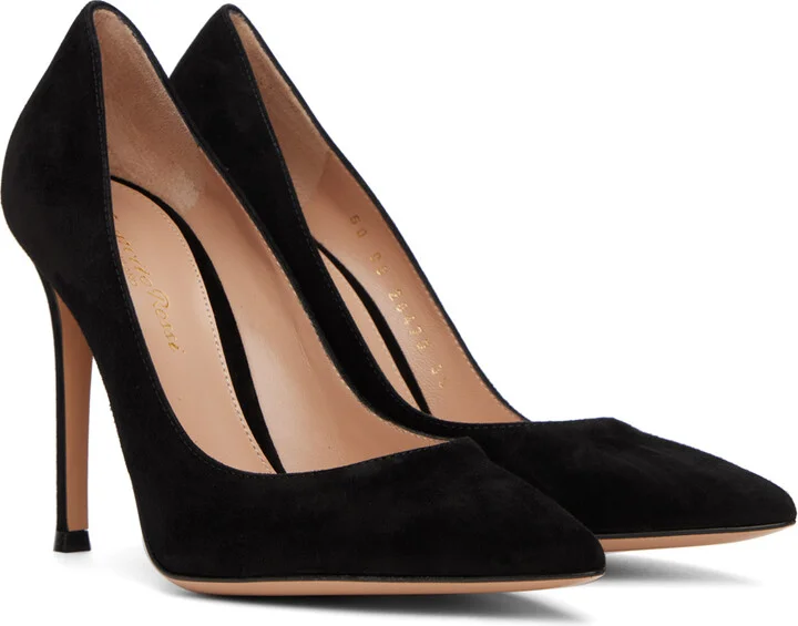 Gianvito Rossi Black Gianvito 105 Heels - Image 4
