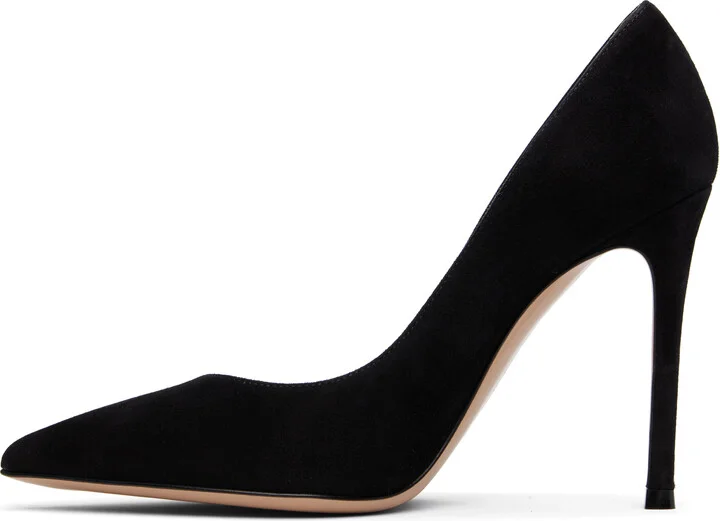 Gianvito Rossi Black Gianvito 105 Heels - Image 3