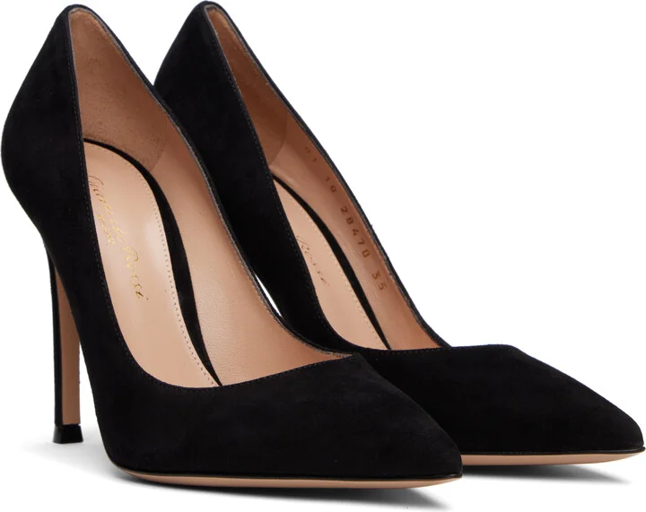 Gianvito Rossi Black Gianvito 105 Heels - Image 4