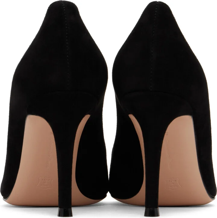 Gianvito Rossi Black Gianvito 85 Heels - Image 2