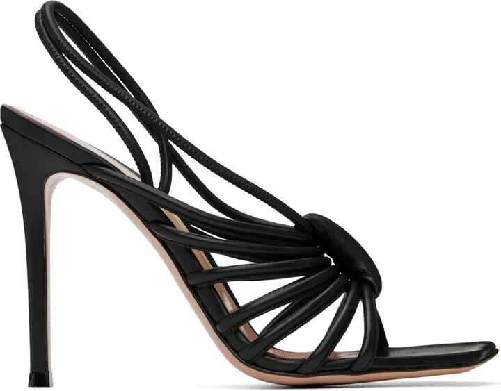 Gianvito Rossi Black Hellen Heeled Sandals
