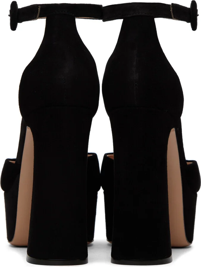 Gianvito Rossi Black Holly D'Orsay Heels - Image 2