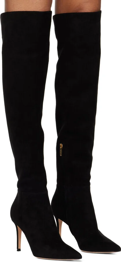 Gianvito Rossi Black Jules Tall Boots - Image 4
