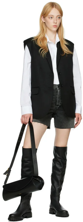 Gianvito Rossi Black Leather Quinn Tall Boots - Image 5