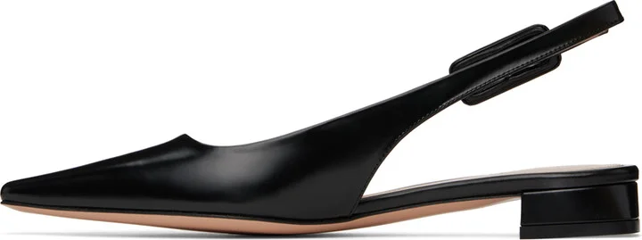 Gianvito Rossi Black Lindsay 20 Ballerina Flats - Image 3