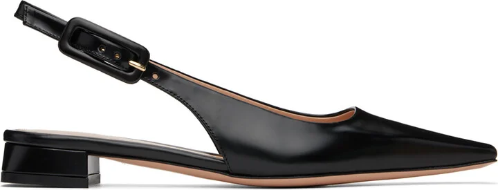 Gianvito Rossi Black Lindsay 20 Ballerina Flats