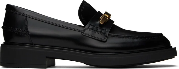 Gianvito Rossi Black Martine Laofers