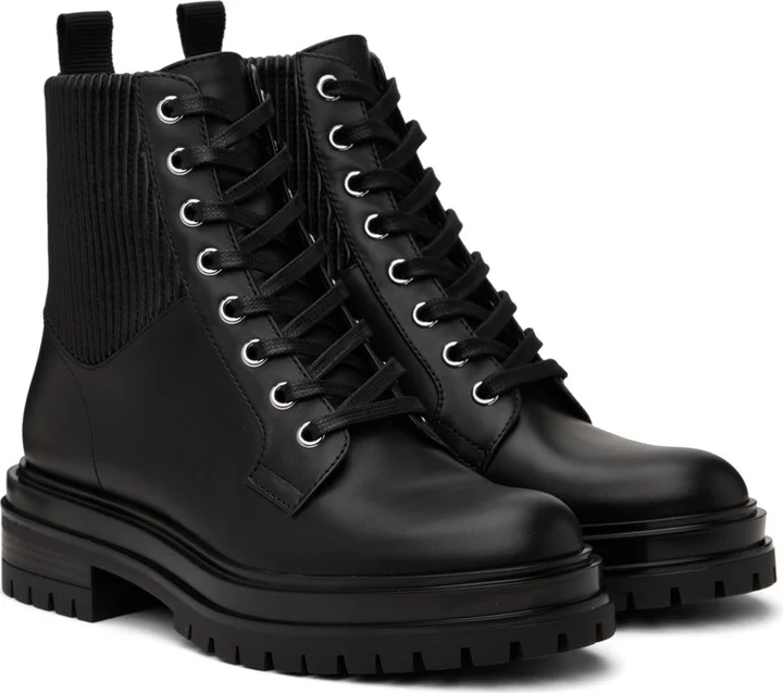 Gianvito Rossi Black Martis Ankle Boots - Image 4