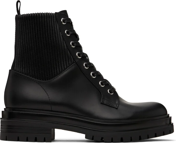Gianvito Rossi Black Martis Ankle Boots