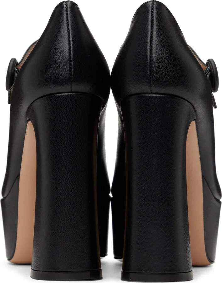 Gianvito Rossi Black Mary Jane Heels - Image 2