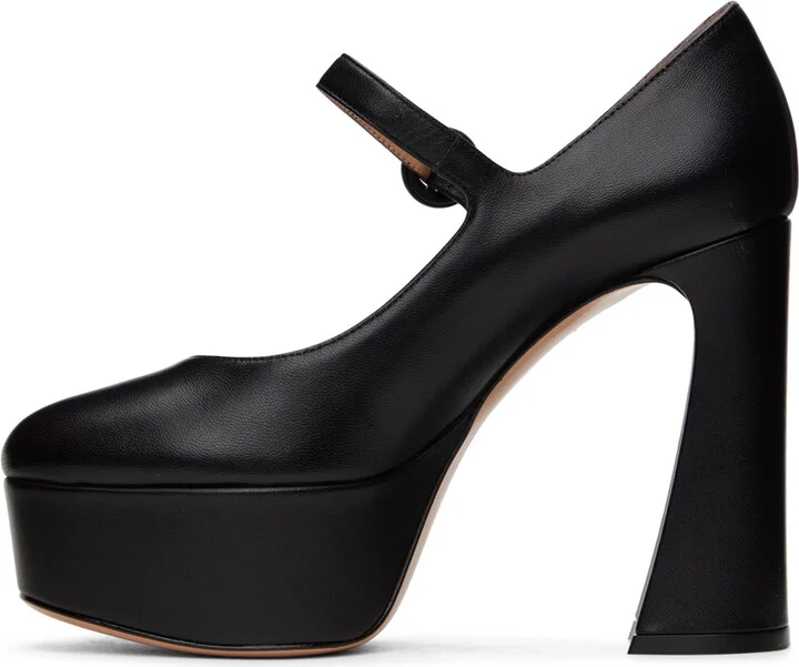 Gianvito Rossi Black Mary Jane Heels - Image 3