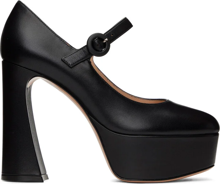 Gianvito Rossi Black Mary Jane Heels