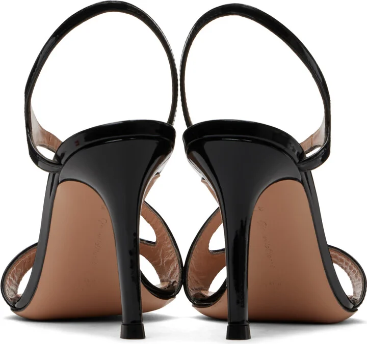 Gianvito Rossi Black Mayfair Heeled Sandals - Image 2
