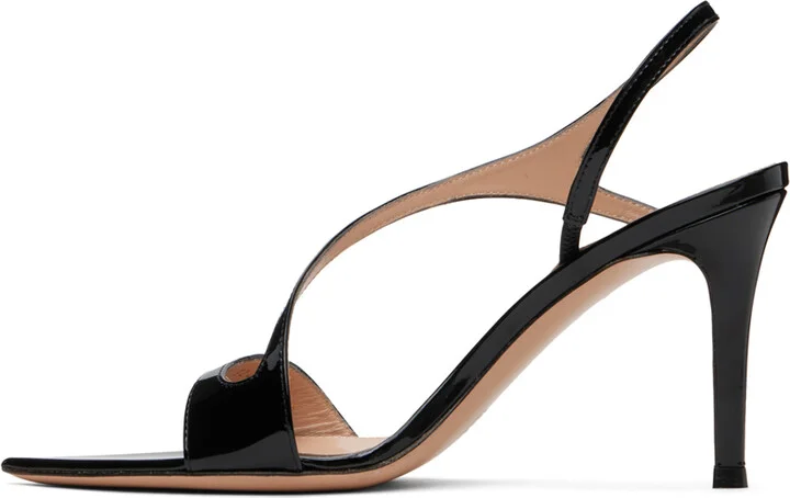 Gianvito Rossi Black Mayfair Heeled Sandals - Image 3