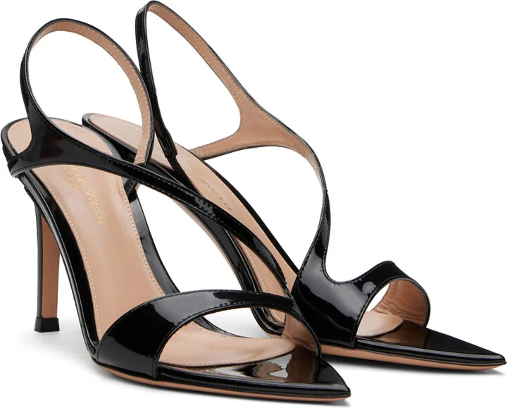 Gianvito Rossi Black Mayfair Heeled Sandals - Image 4