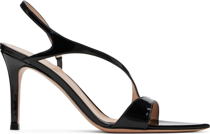 Gianvito Rossi Black Mayfair Heeled Sandals