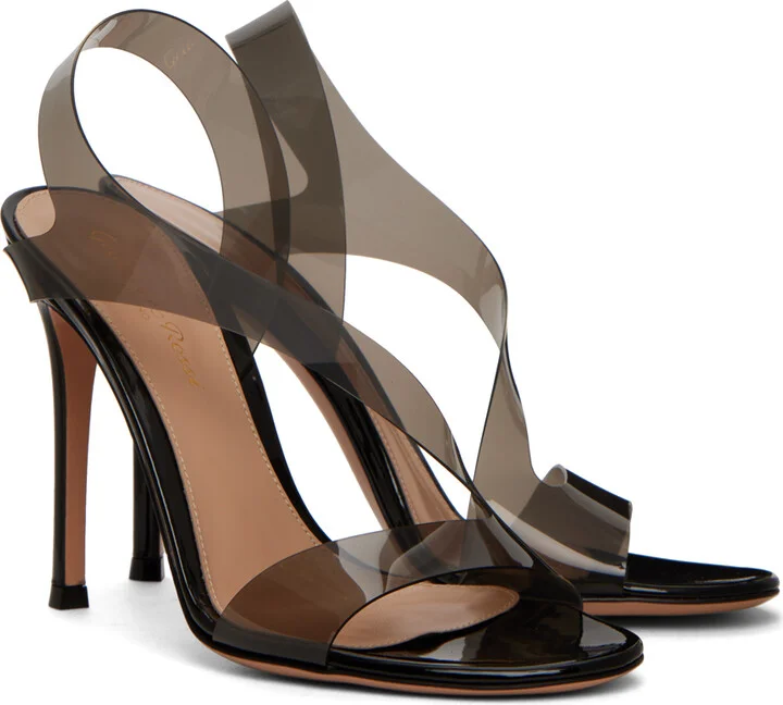 Gianvito Rossi Black Metropolis Heeled Sandals - Image 4