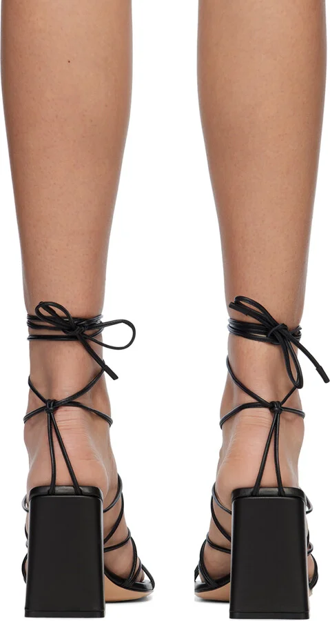 Gianvito Rossi Black Minas Heeled Sandals - Image 2