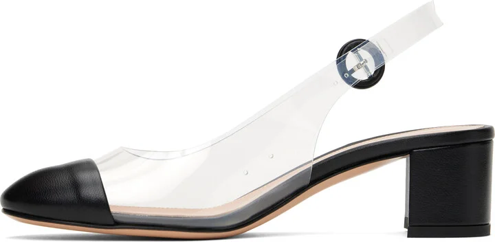 Gianvito Rossi Black Nappa Soft Glass Heels - Image 3