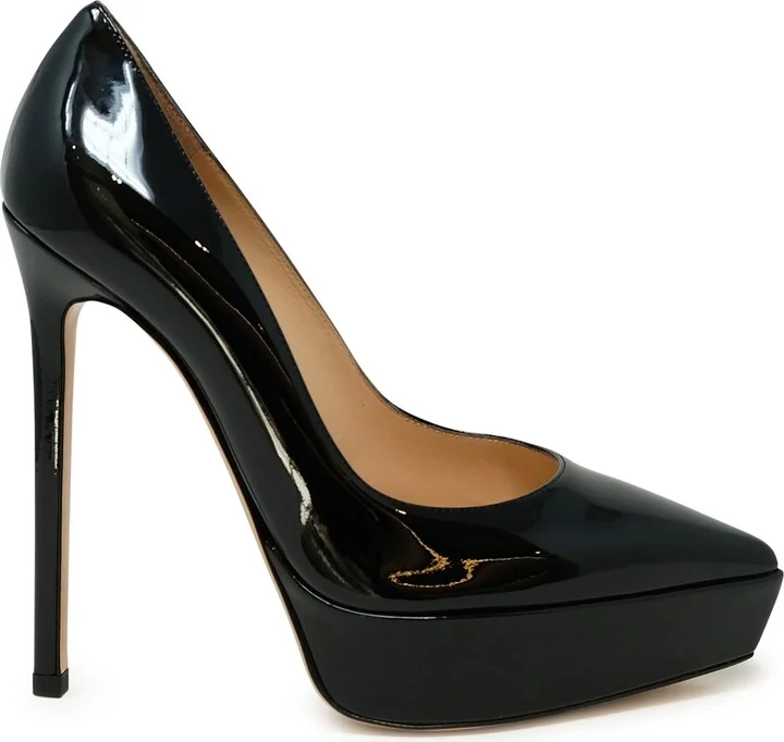 Gianvito Rossi Black Patent Leather Pumps