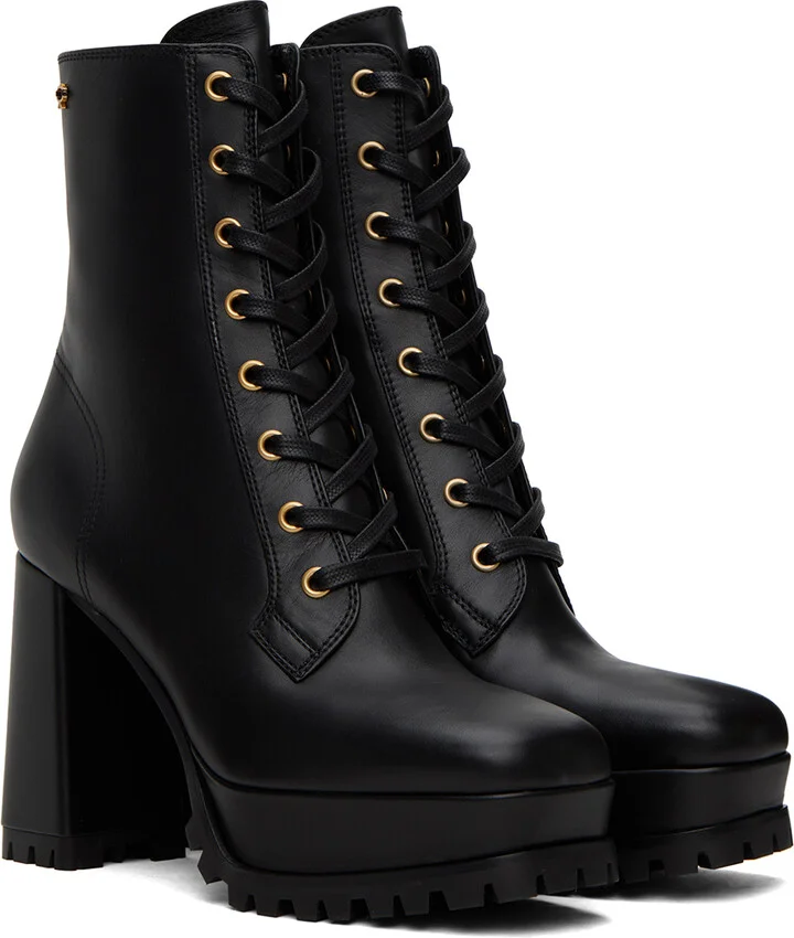 Gianvito Rossi Black Platform Boots - Image 4