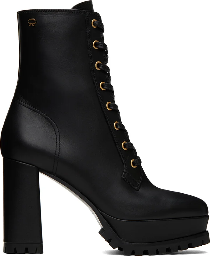 Gianvito Rossi Black Platform Boots