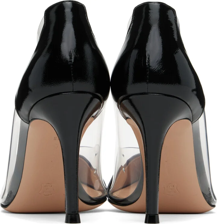 Gianvito Rossi Black Plexi 85 Heels - Image 2