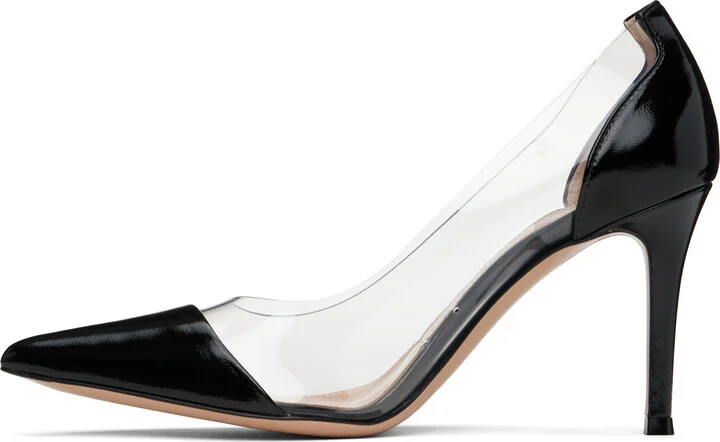Gianvito Rossi Black Plexi 85 Heels - Image 3