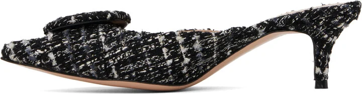 Gianvito Rossi Black Portofino 55 Mules - Image 3