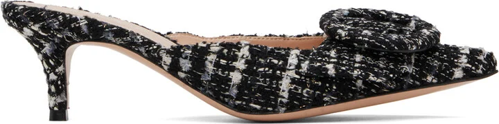 Gianvito Rossi Black Portofino 55 Mules