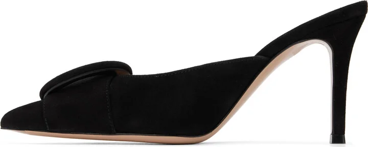 Gianvito Rossi Black Portofino 85 Mules - Image 3