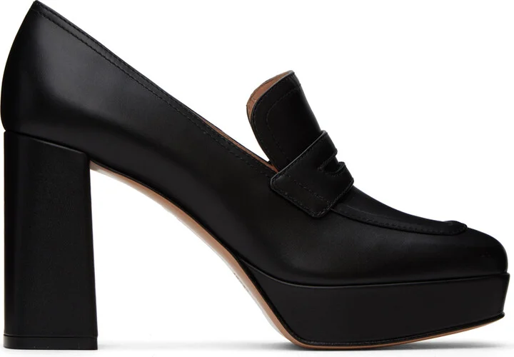 Gianvito Rossi Black Rouen Heels