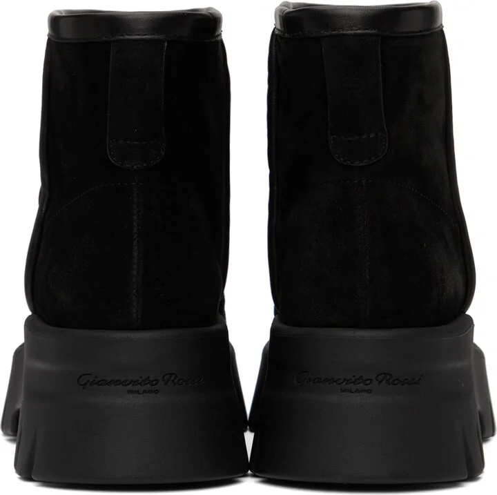 Gianvito Rossi Black Shearling Ankle Boots - Image 2