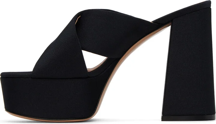 Gianvito Rossi Black Sheridan Platform Sandals - Image 3