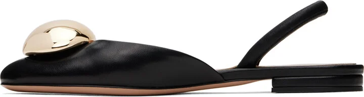 Gianvito Rossi Black Sphera Ballerina Flats - Image 3