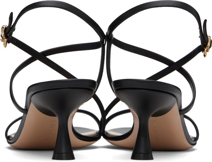 Gianvito Rossi Black Strappy 55 Heeled Sandals - Image 2