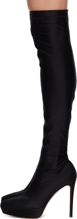 Gianvito Rossi Black Tall Boots - Image 3